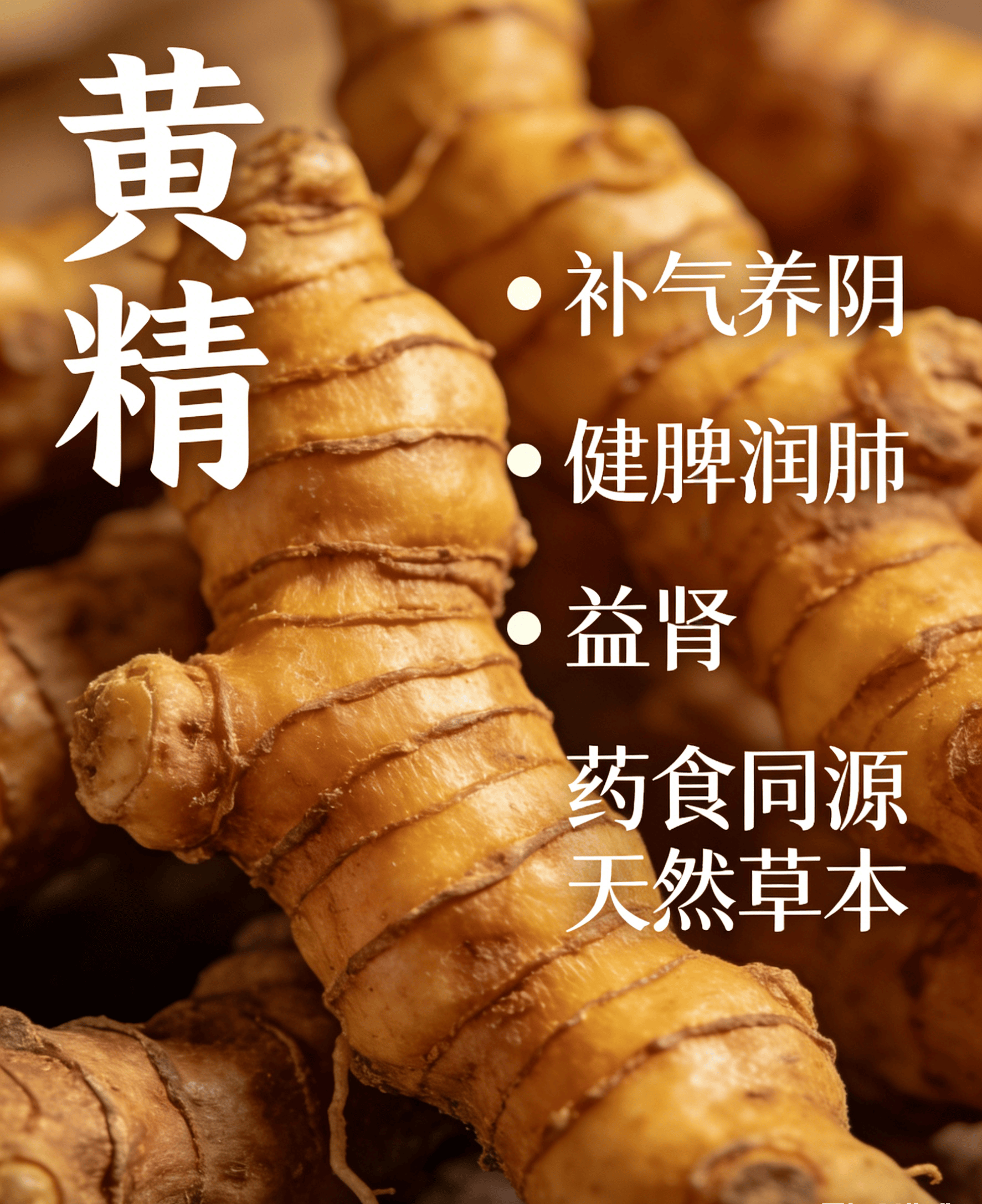 九蒸九晒黄精温和滋补的核心优势，适配多数人群需求