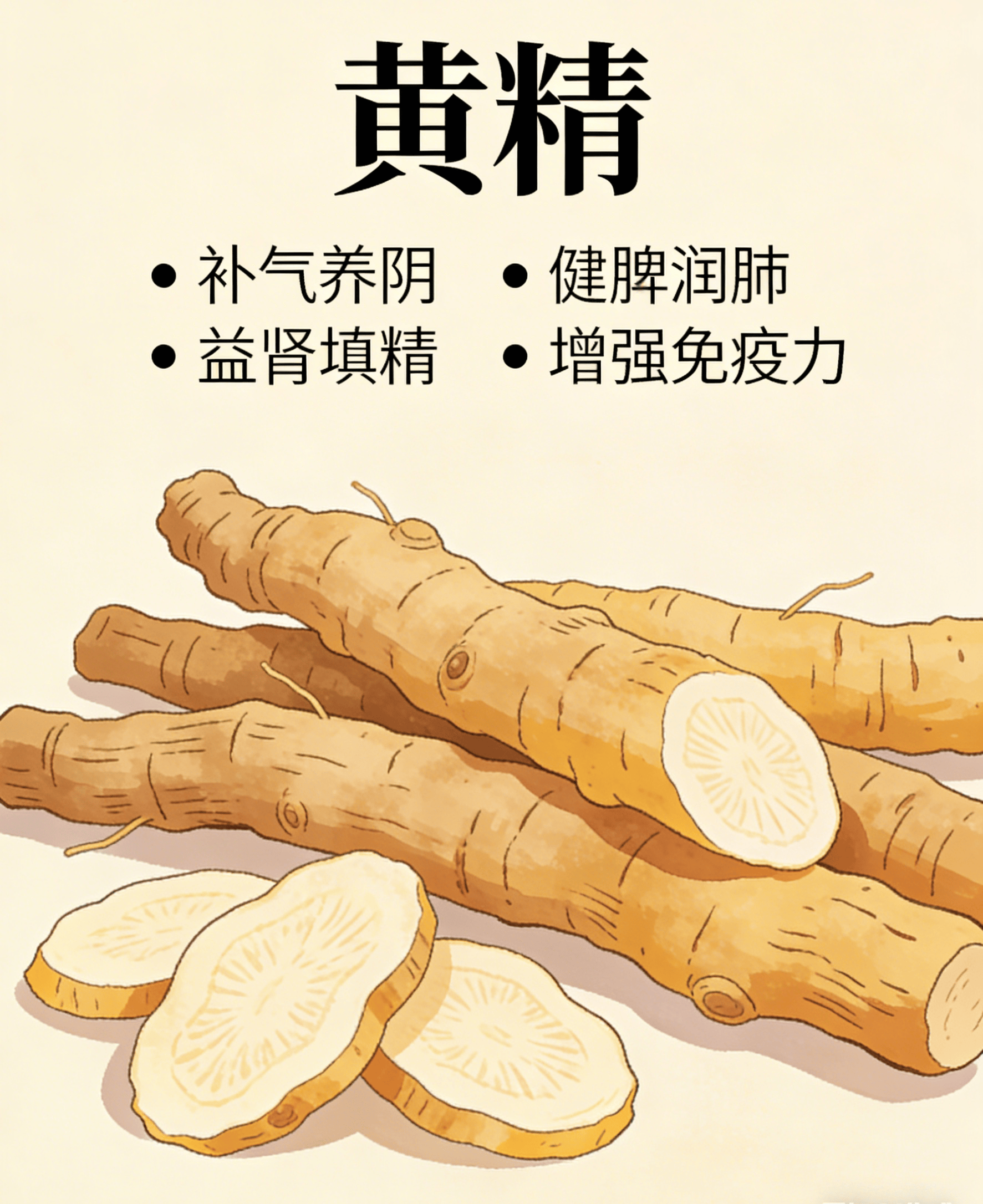 黄精的功效 黄精的功效